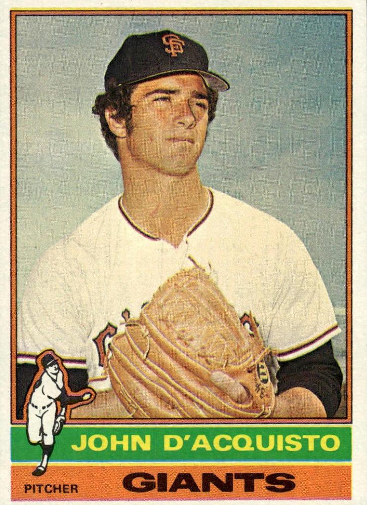1976 Topps John D'Acquisto #628 card