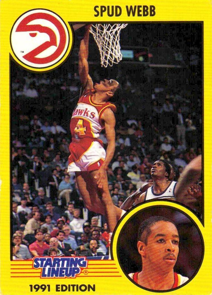 1991 Kenner Starting Line-Up Spud Webb #NNO card