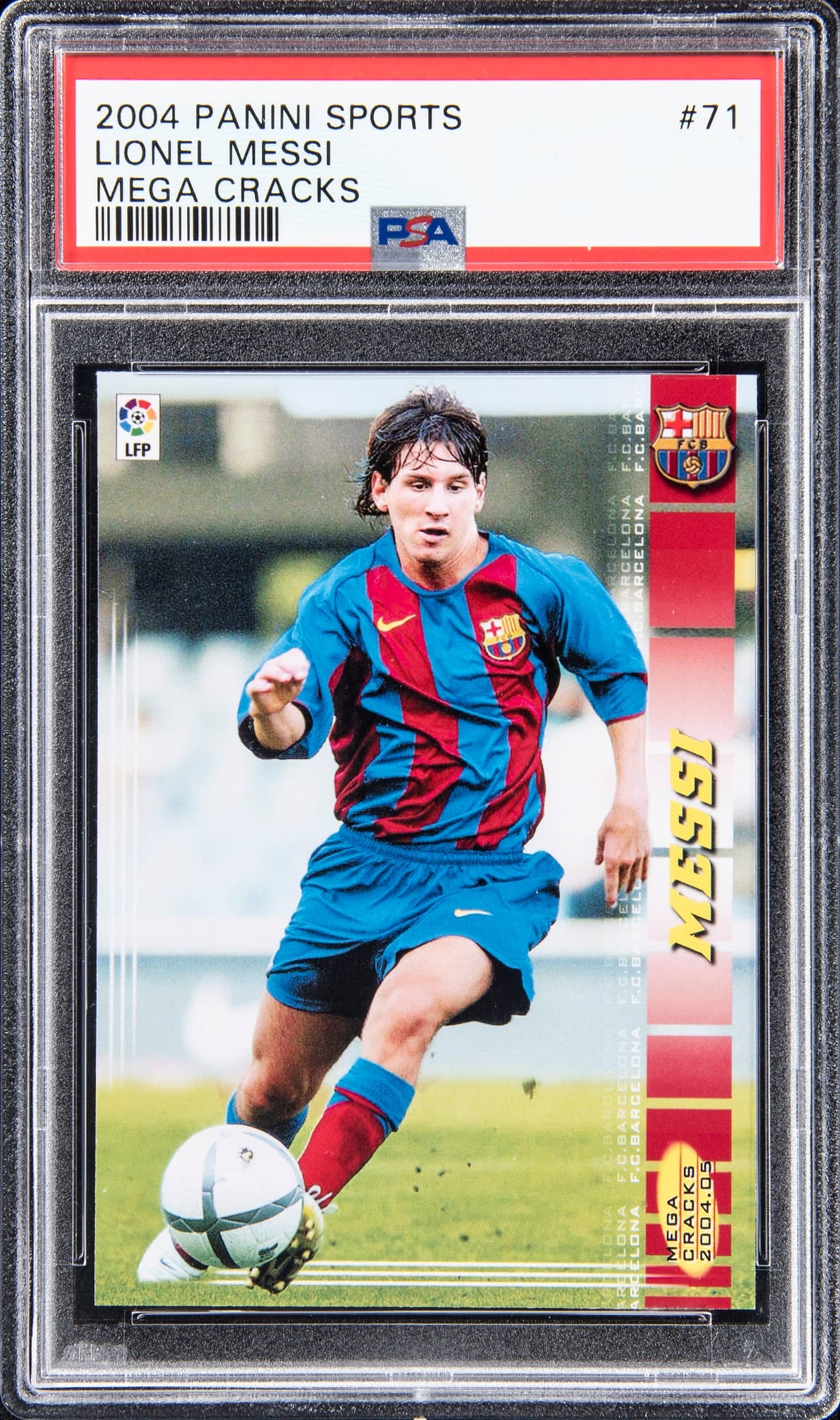 Lionel Messi 2004 Panini MegaCracks Soccer