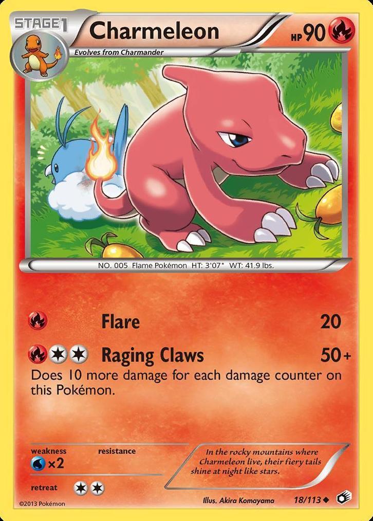 Charmeleon 2013 Pokemon Black & White Legendary Treasures
