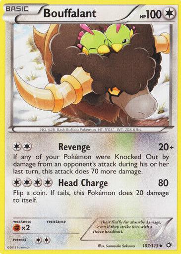 Bouffalant 2013 Pokemon Black & White Legendary Treasures