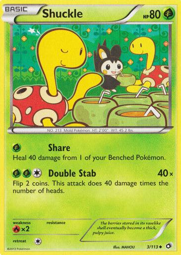 Shuckle 2013 Pokemon Black & White Legendary Treasures