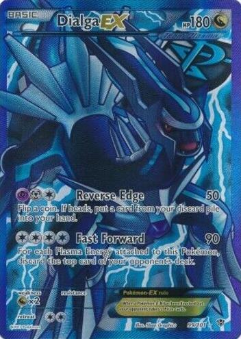 2013 Pokemon Black & White PLASMA BLAST #99 FA/Dialga EX front