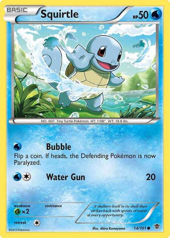 Squirtle 2013 Pokemon Black & White Plasma Blast