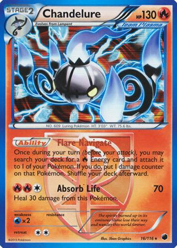 Chandelure 2013 Pokemon Black & White Plasma Freeze