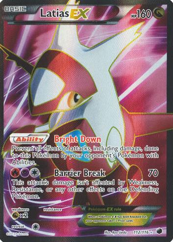 2013 Pokemonb&W   PLASMA FREEZE #112 Latias front