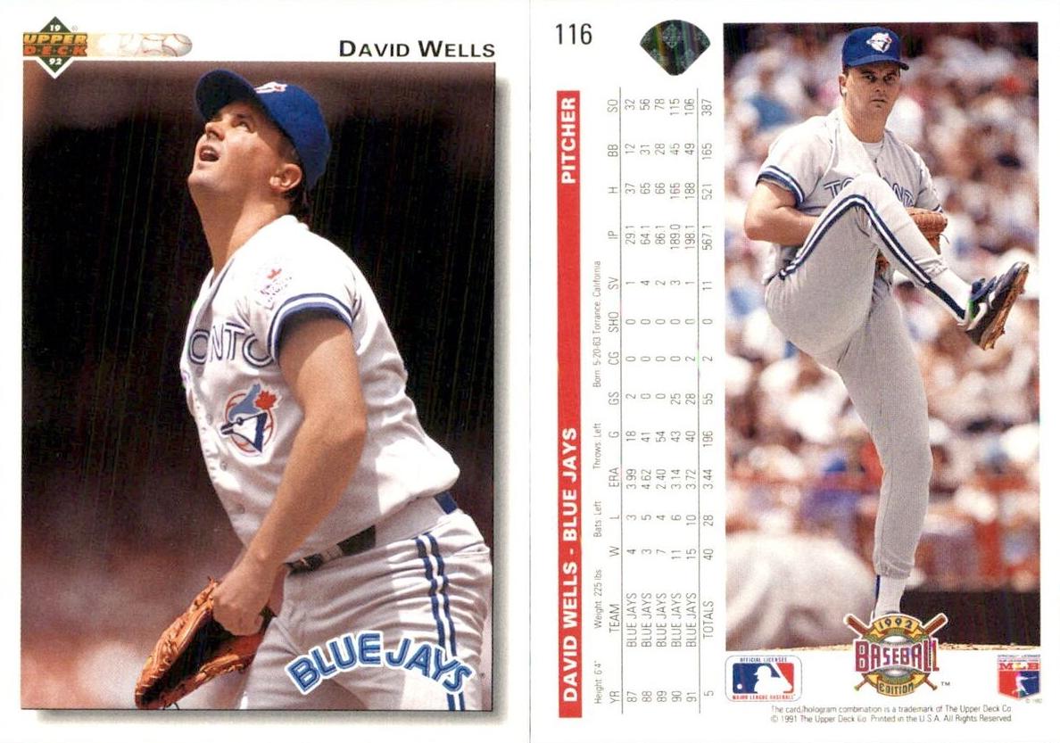 1992 David Wells #116