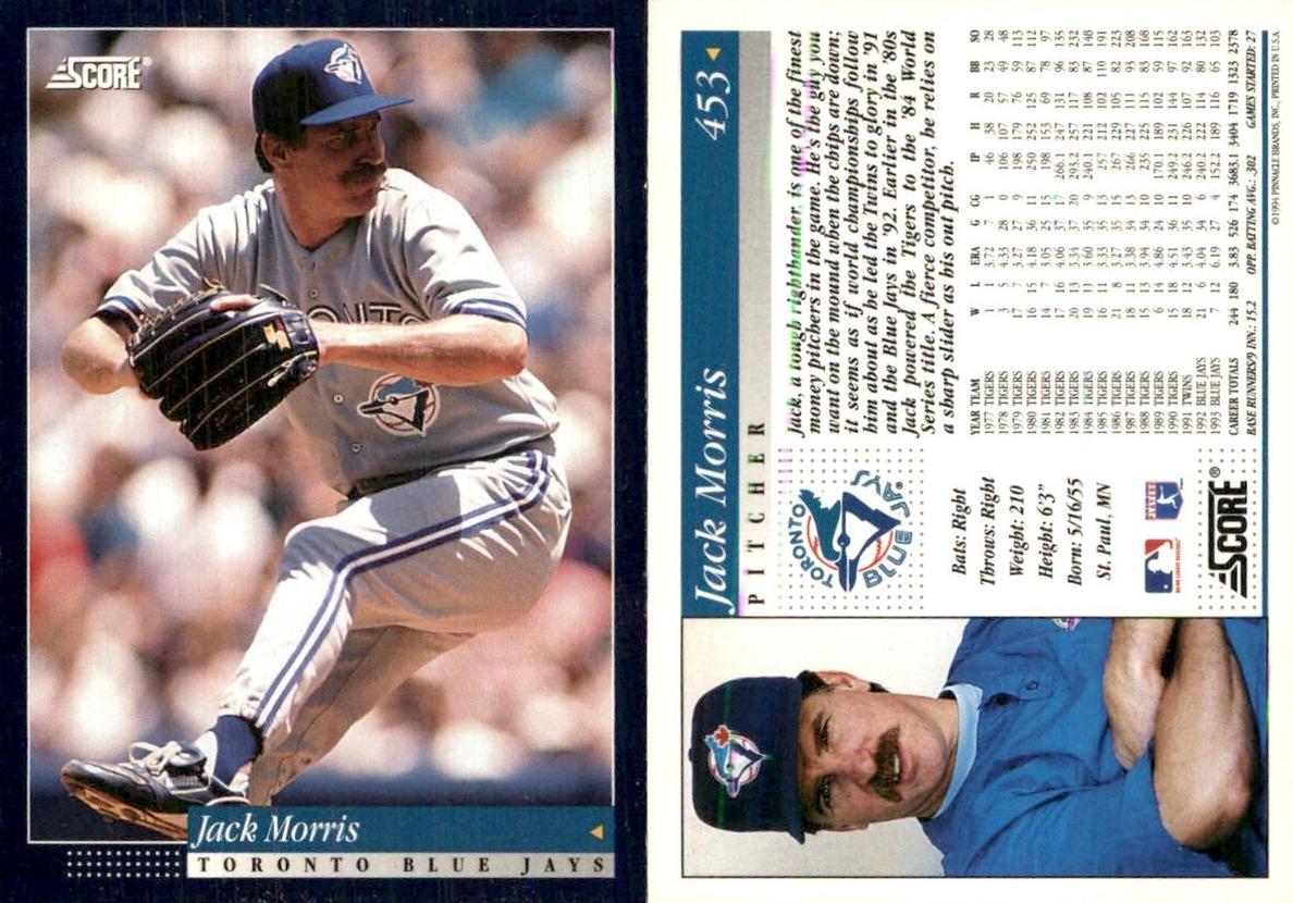 1994 Jack Morris #453