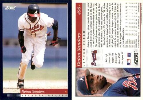 1994 Score Deion Sanders #496 card