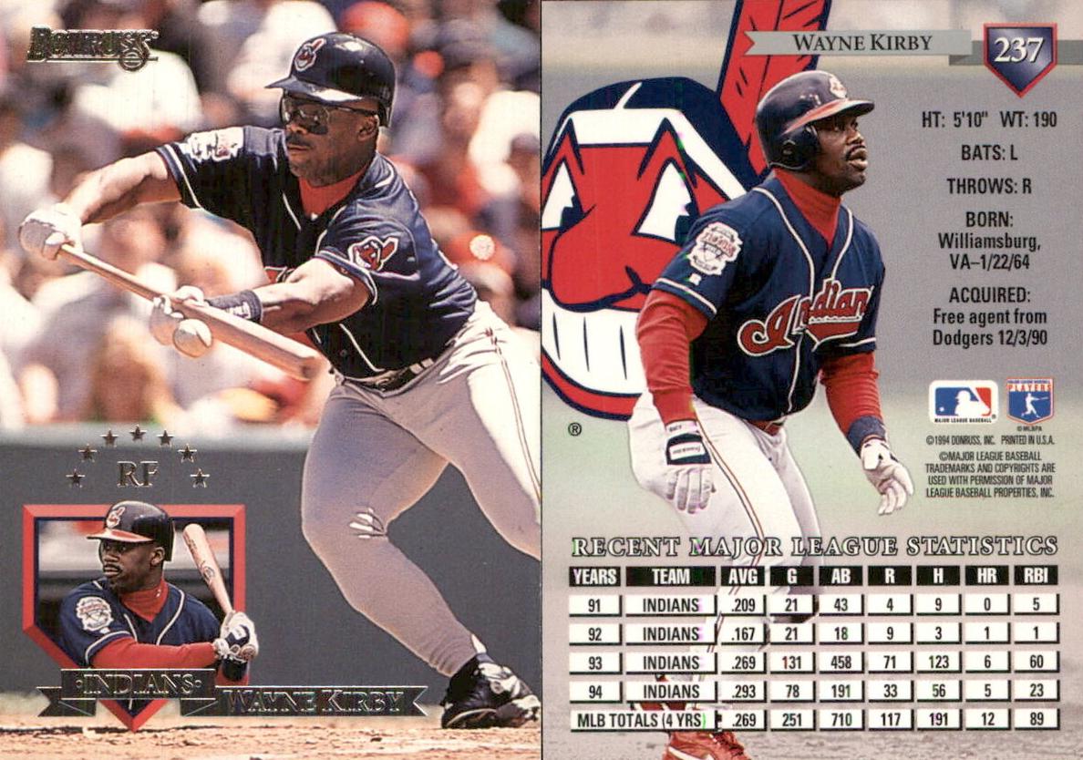 1995 Donruss Wayne Kirby #237 card