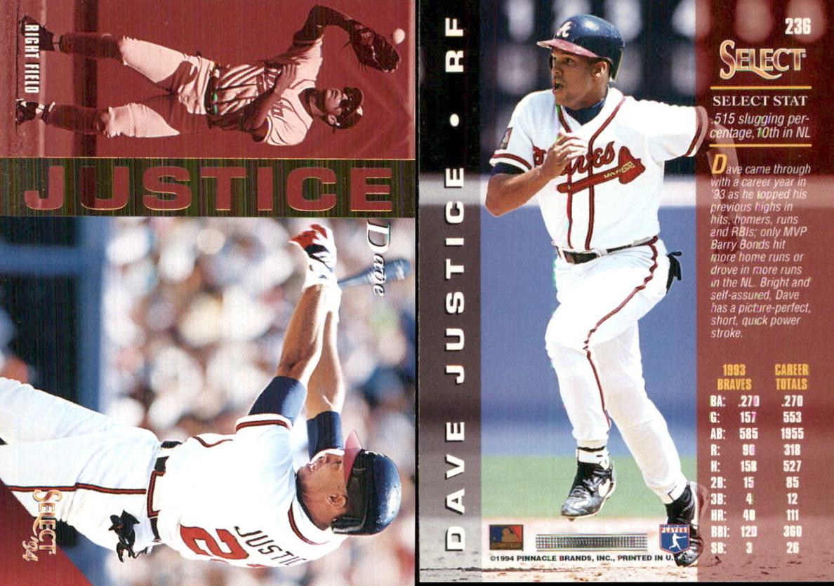 1994 Dave Justice #236