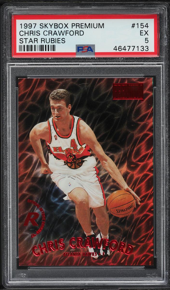 1997 Skybox Premium Chris Crawford #154 card