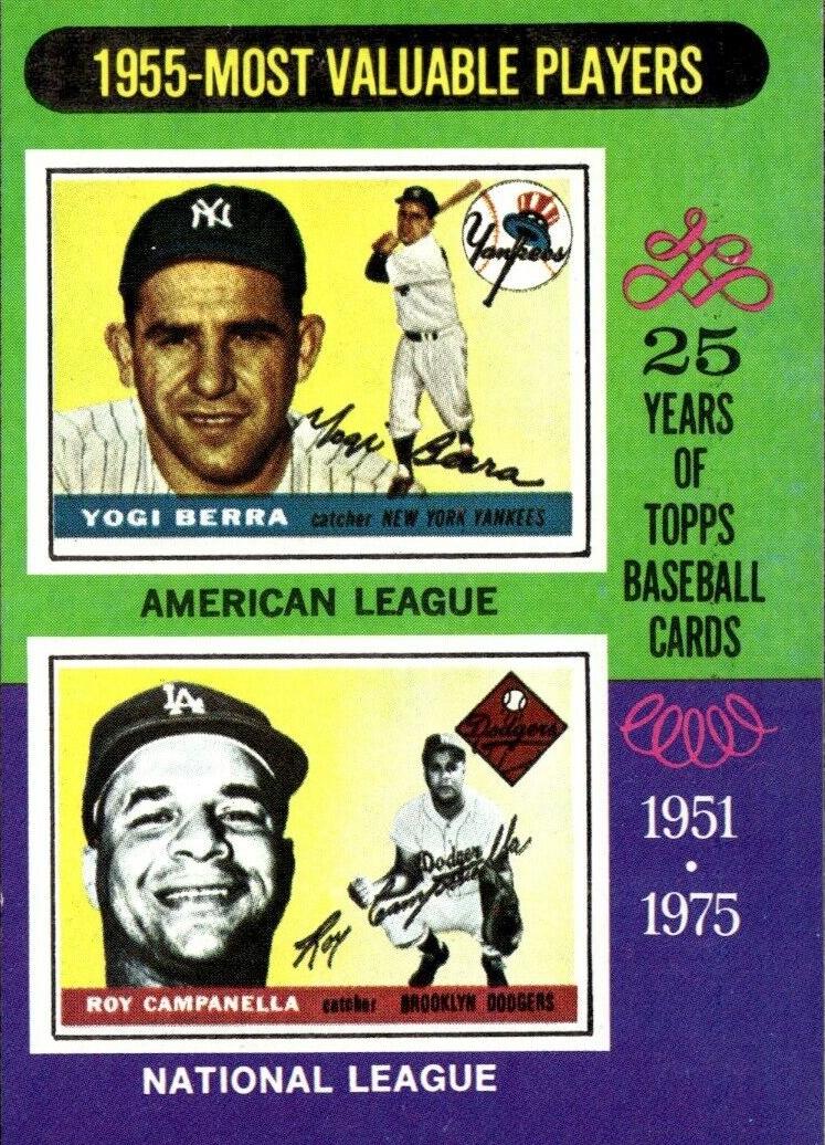 1975 1955 MVPs Yogi Berra and Roy Campanella #193