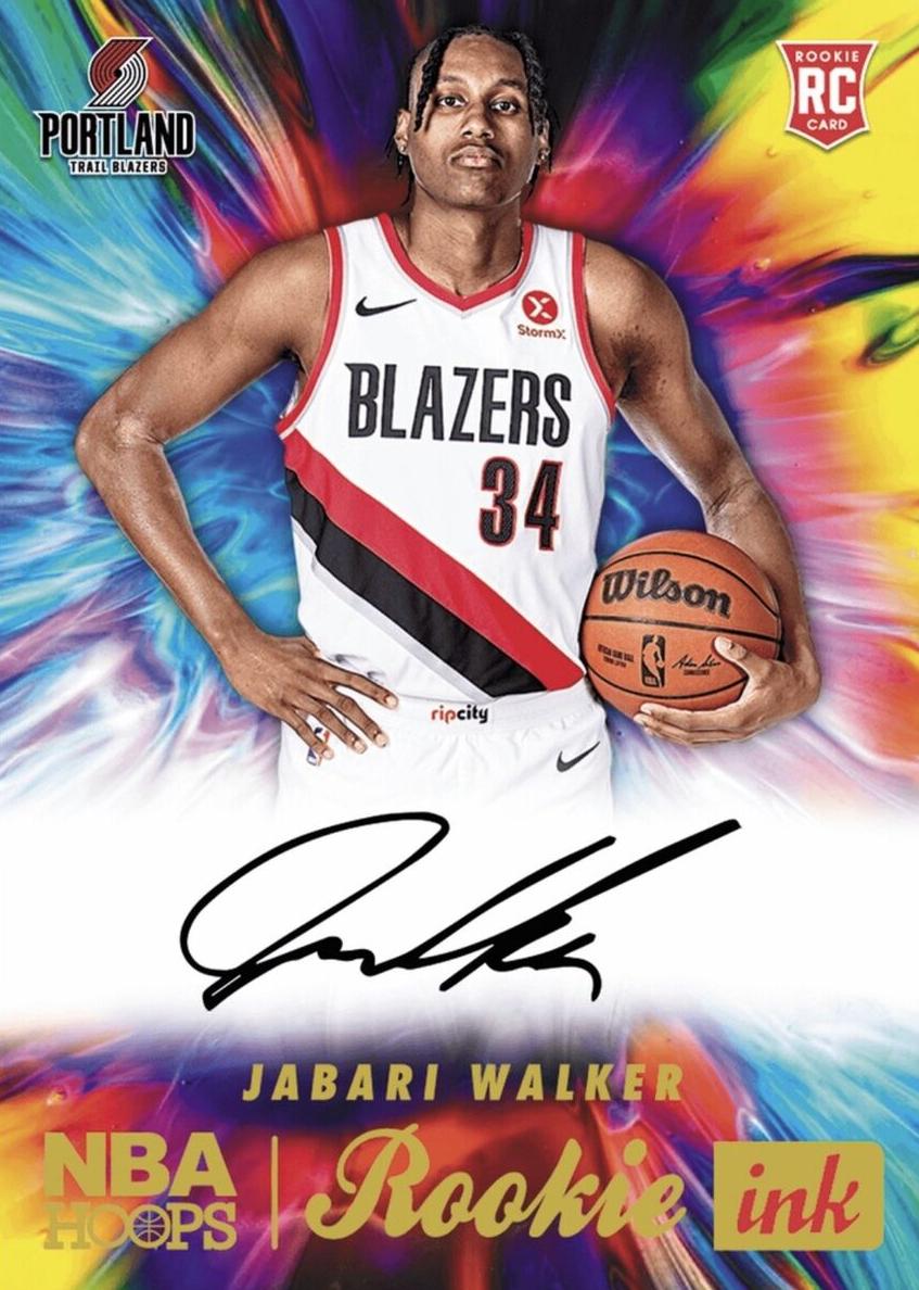 2022 Panini Hoops Jabari Walker #RI-JBW card