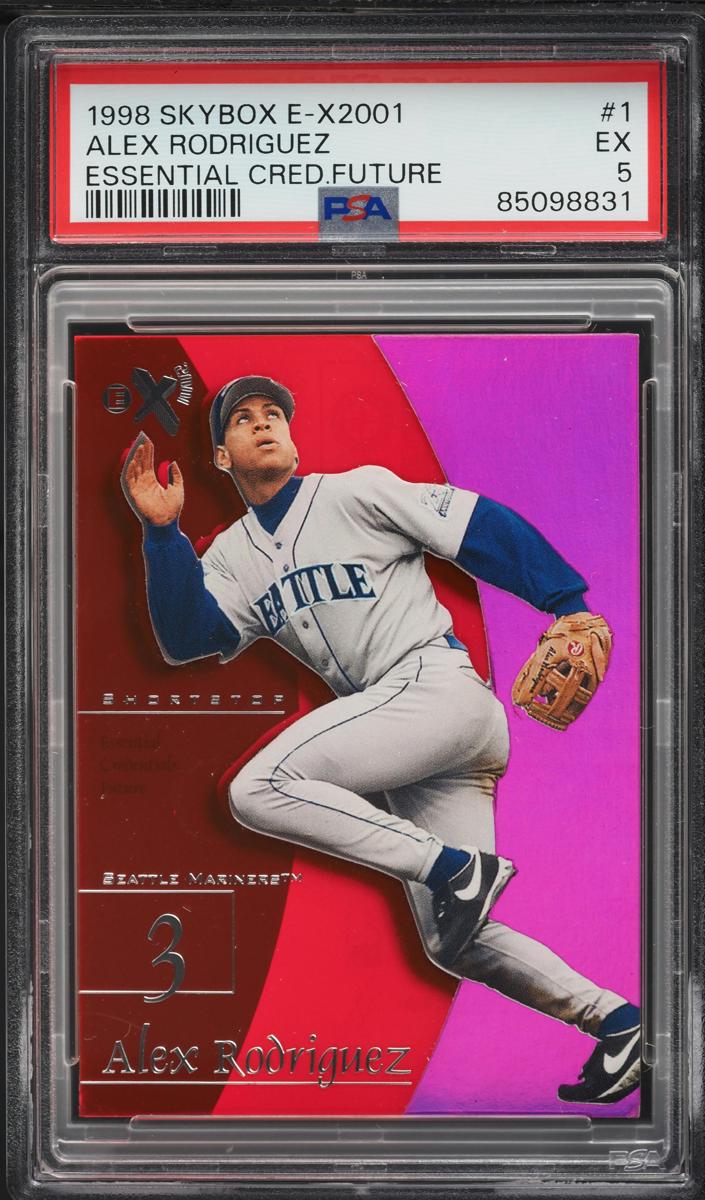 1998 Skybox E-X2001 Baseball Essential Credentials Future Alex Rodriguez #1 PSA 8