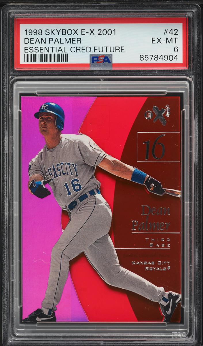 1998 Skybox E-X2001 Baseball Essential Credentials Future Dean Palmer #42 PSA 5.5
