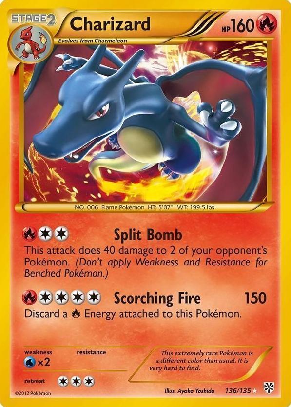 2013 Pokemon B & W PLASMA STORM #136 Charizard front