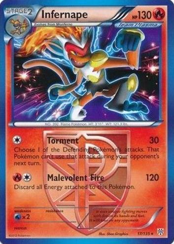 Infernape 2013 Pokemon Black & White Plasma Storm