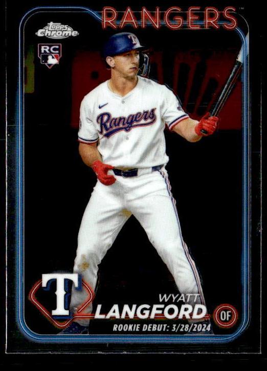Wyatt Langford 2024 Chrome Update card