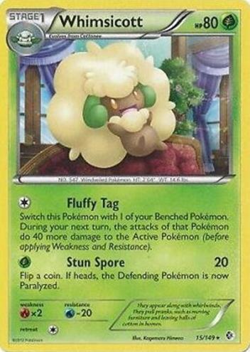 Whimsicott 2012 Pokemon Black & White Boundaries Crossed