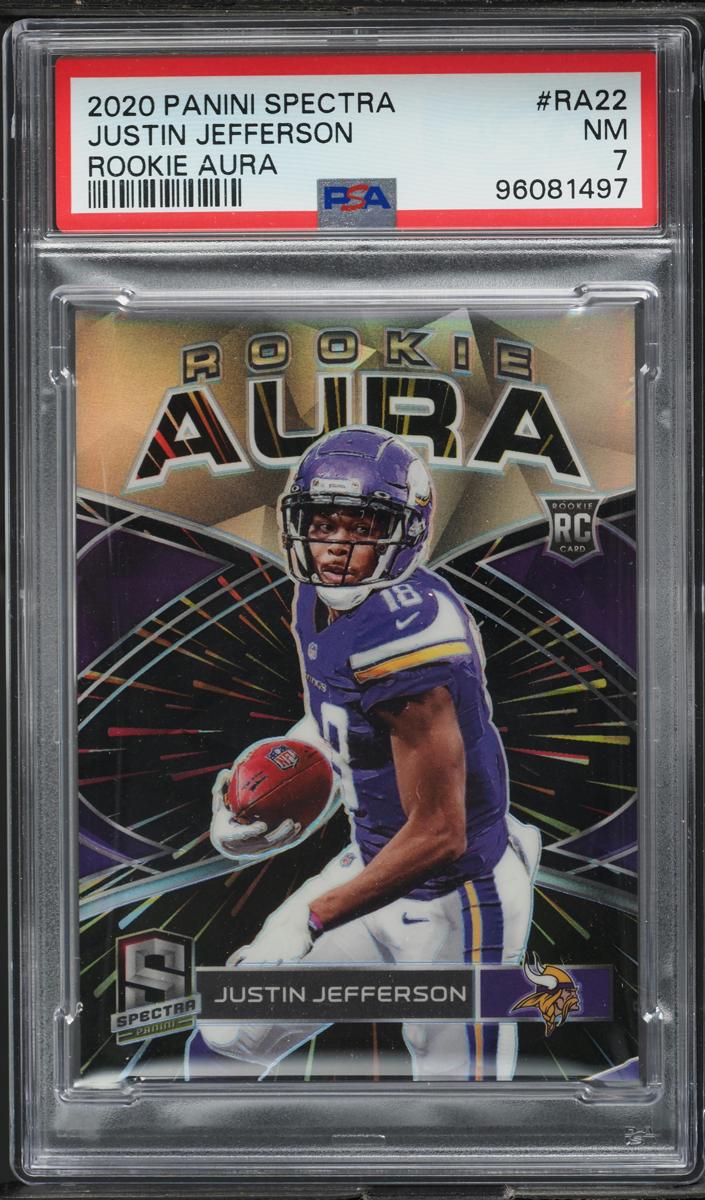 2020 Panini Spectra Justin Jefferson [Gold] #RA-22 card