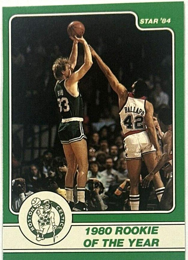1986 Star Larry Bird #3 card