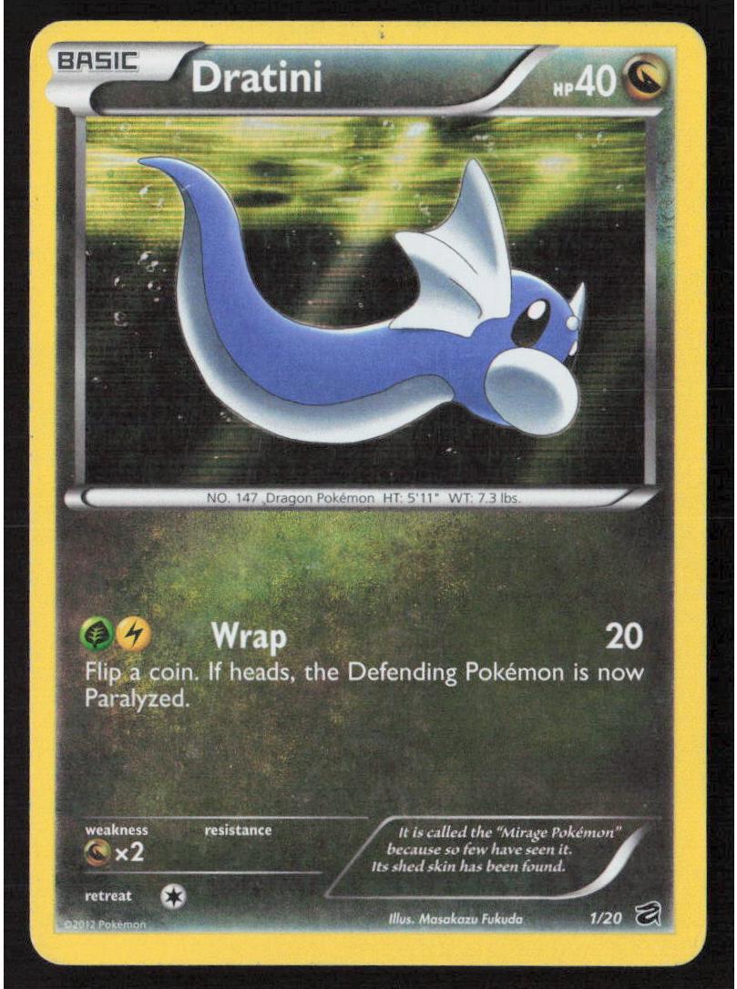 Dratini 2012 Pokemon Black & White Dragon Vault