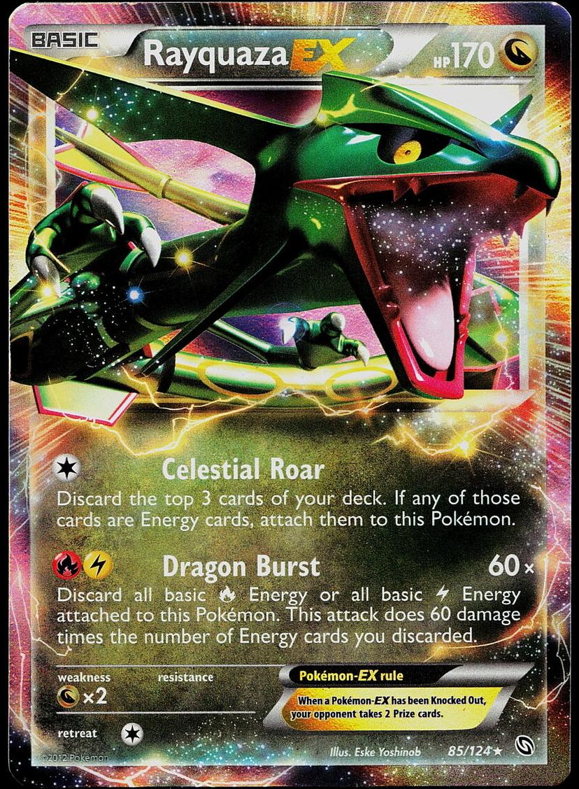 Rayquaza EX 2012 Pokemon Black & White Dragons Exalted