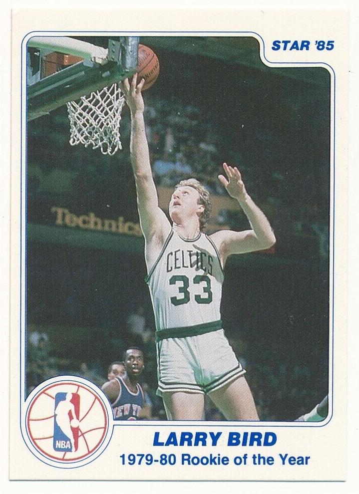 1985 Star Larry Bird #6 card