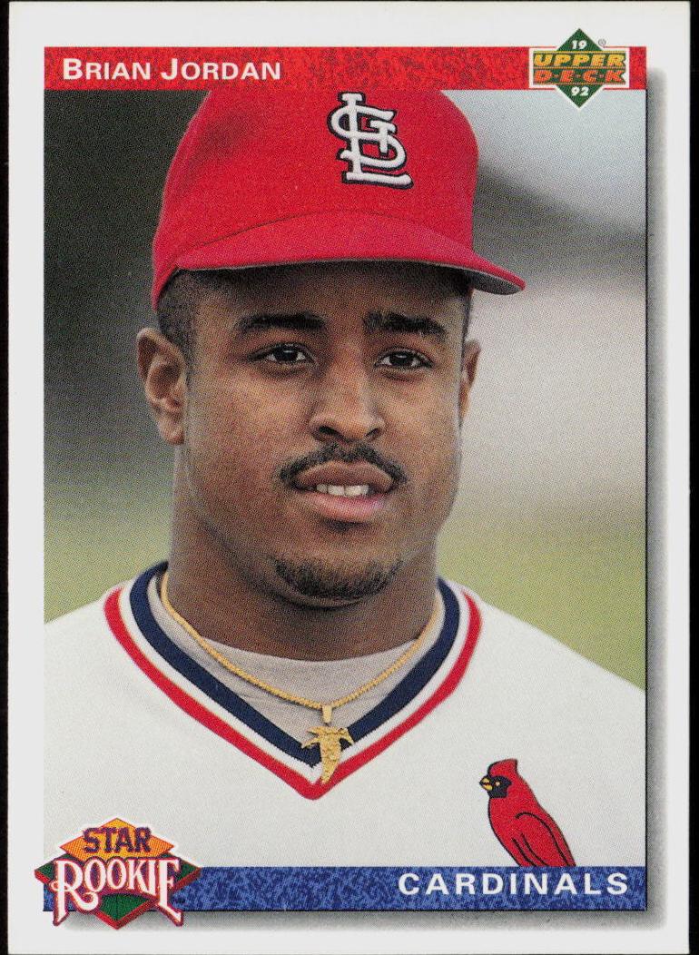 Brian Jordan 1992 Upper Deck Star Roookie Baseball
