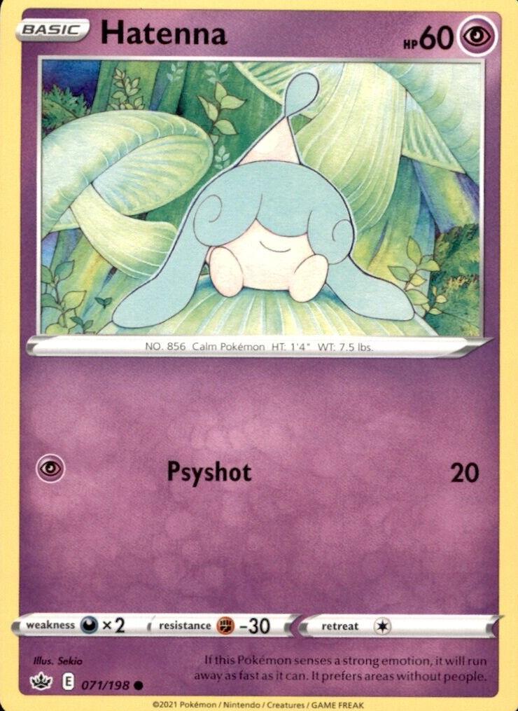 Hatenna 2021 Pokemon Chilling Reign