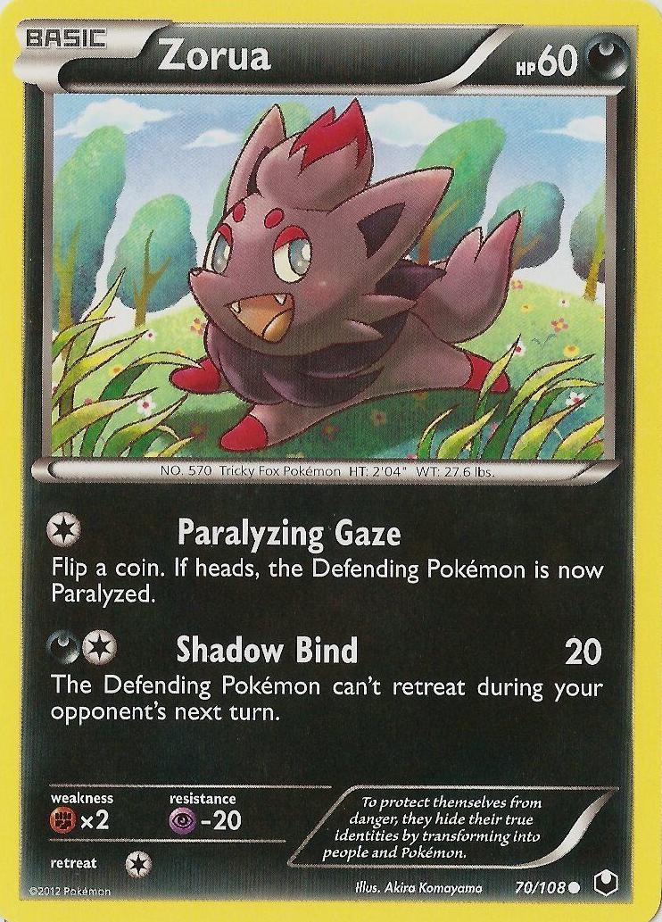 Zorua 2012 Pokemon Black & White Dark Explorers