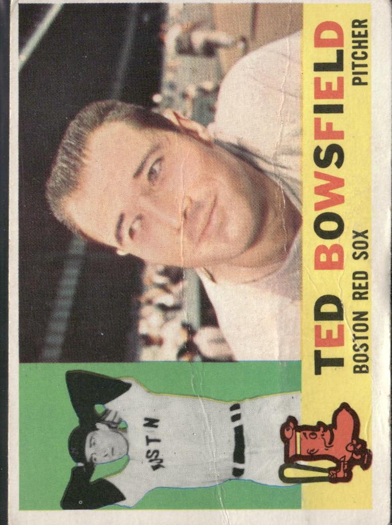 1960 Topps Ted Bowsfield #382 card