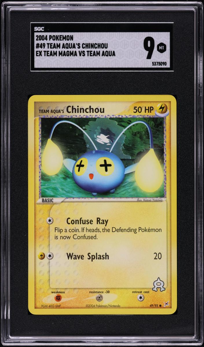 Team Aqua's Chinchou 2004 Pokemon Ex Team Magma Vs. Team Aqua