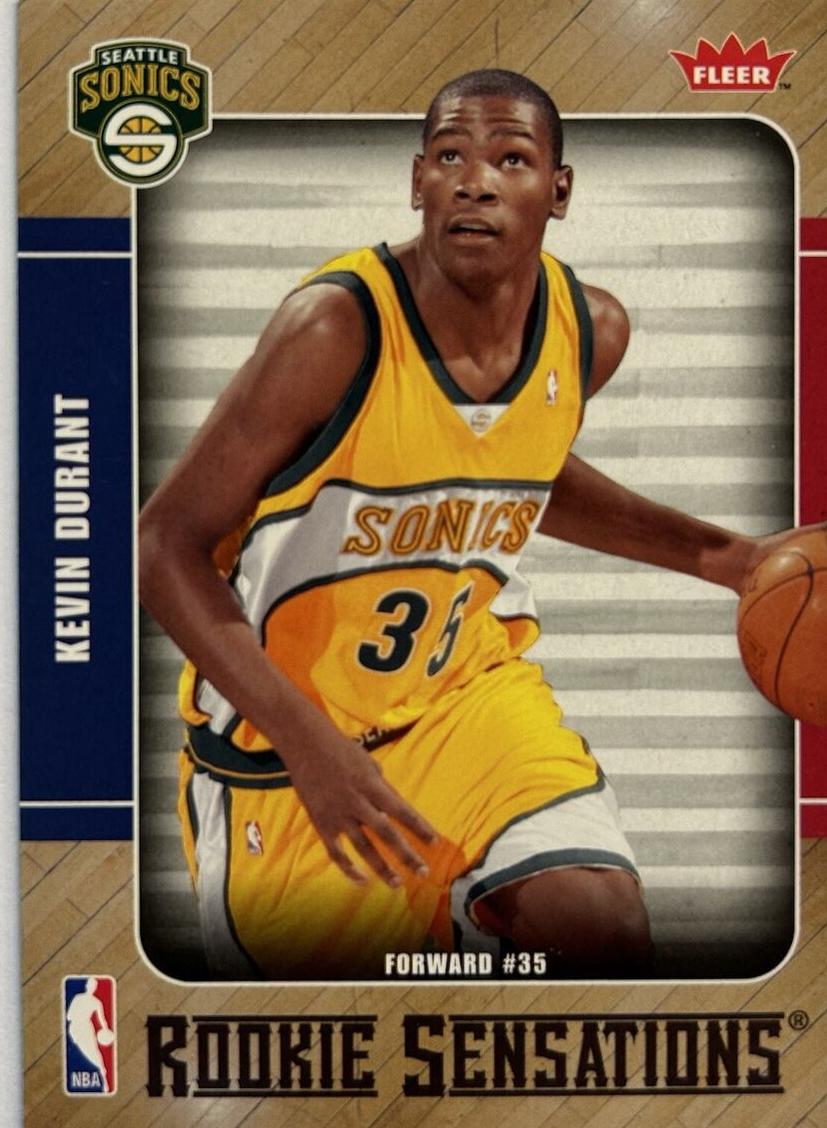 2007 Fleer Rookie Sensations Kevin Durant #RS-2 card