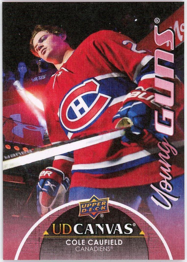 2021 Upper Deck UD Canvas Cole Caufield #C211 card