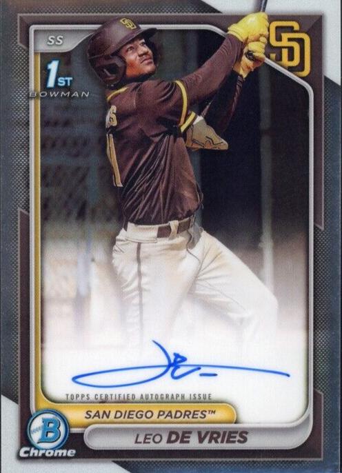 Leo De Vries 2024 Bowman Chrome Baseball card