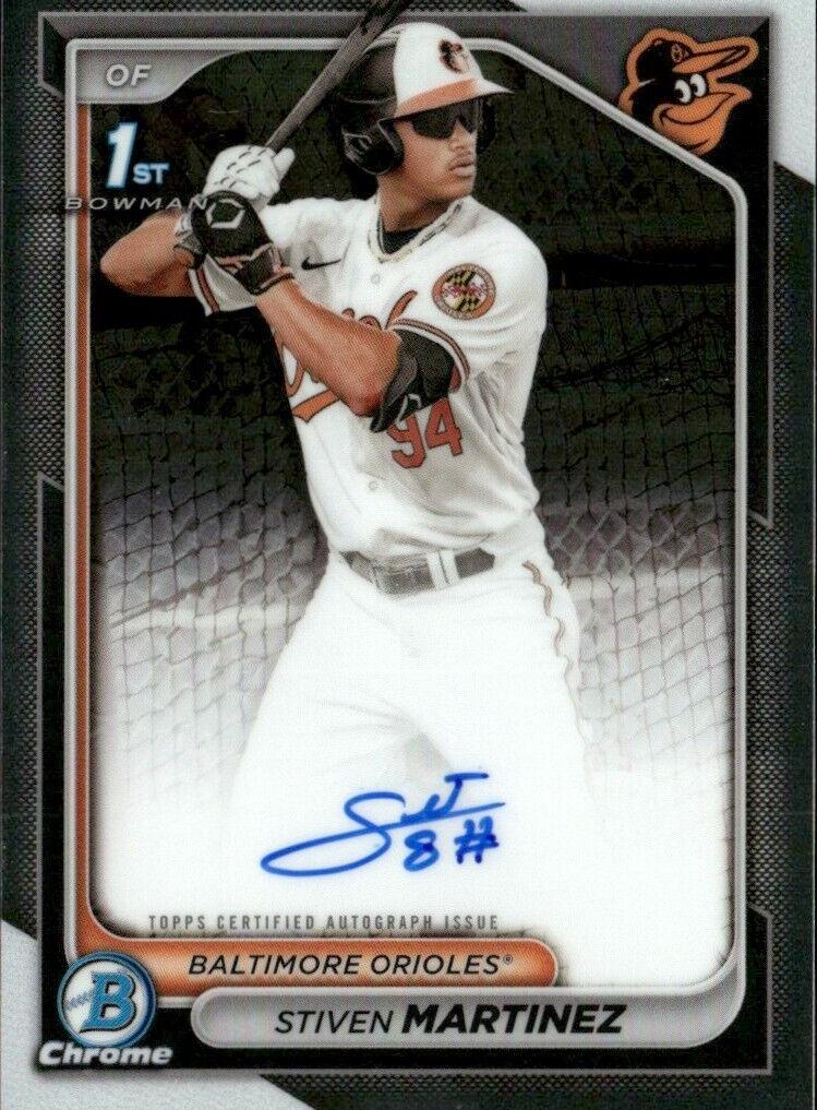 Stiven Martinez 2024 Bowman Chrome Baseball card