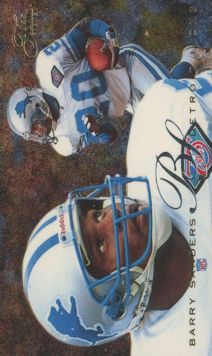 1995 Fleer Flair Preview Barry Sanders #10 card