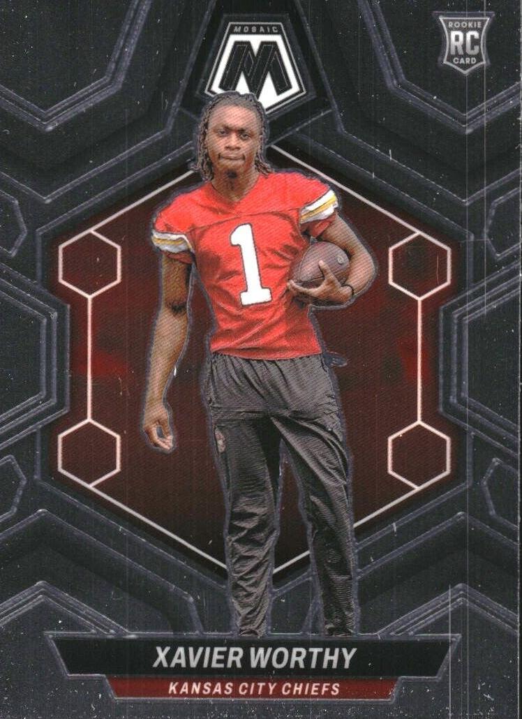 Xavier Worthy 2024 Mosaic Football card