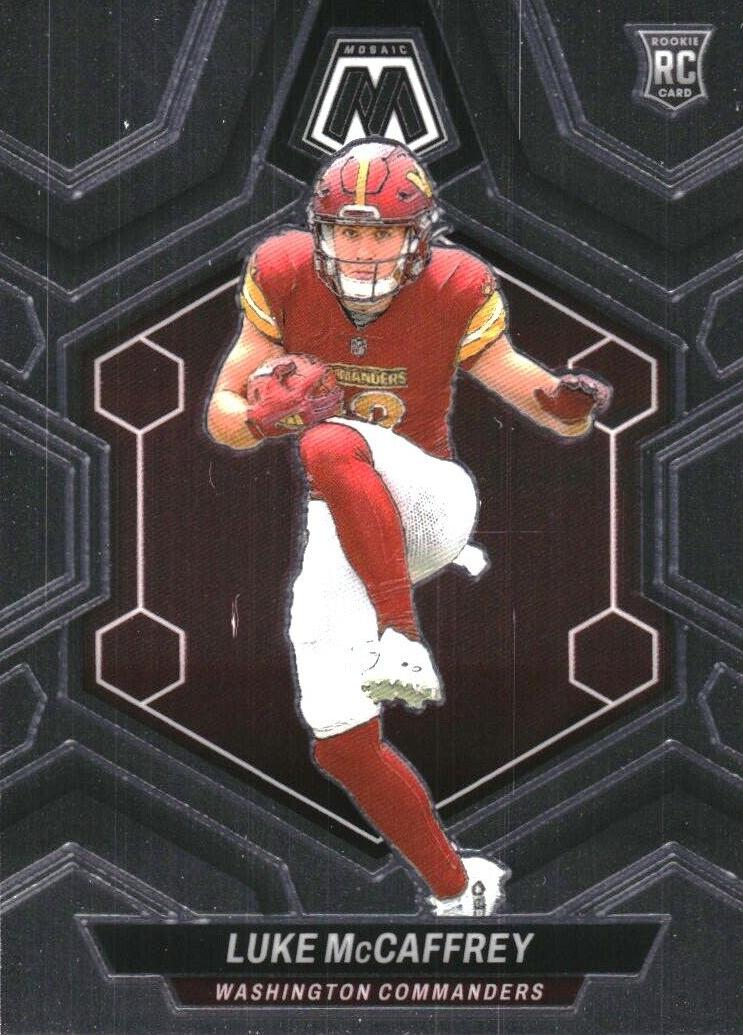 Luke McCaffrey 2024 Mosaic Football card