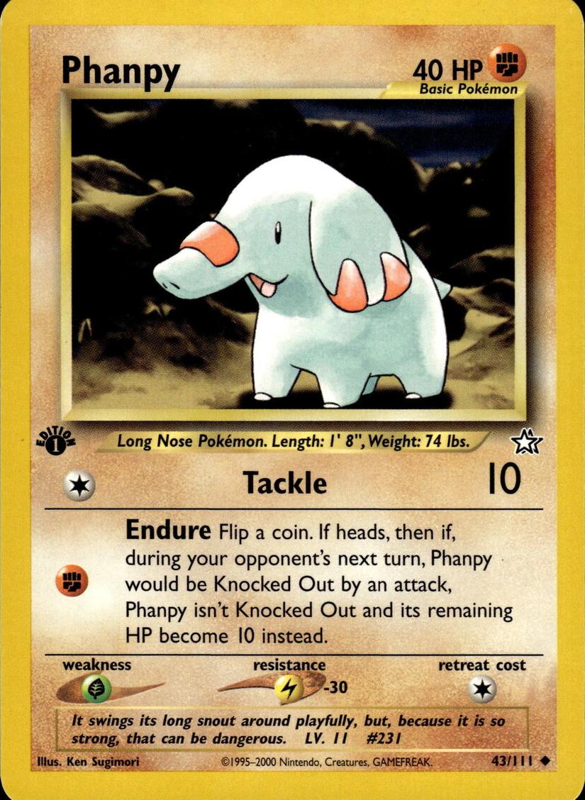 Phanpy 2000 Pokemon Neo Genesis