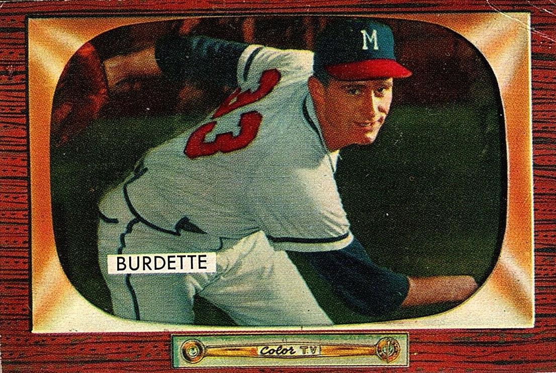 1955 Bowman Lou Burdette #70 card