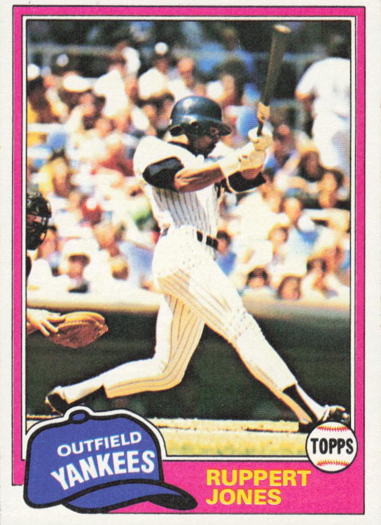 1981 Topps Ruppert Jones #225 card