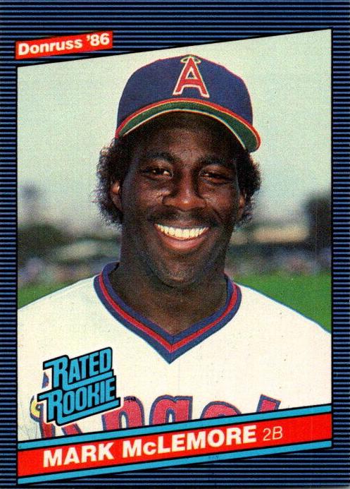 Mark McLemore 1986 Donruss Baseball