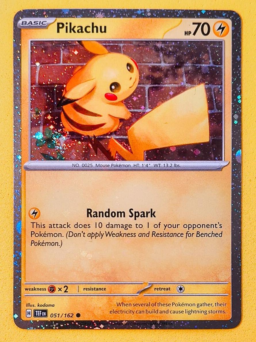 Pikachu 2024 Pokemon Scarlet & Violet Temporal Forces Cosmos Holo