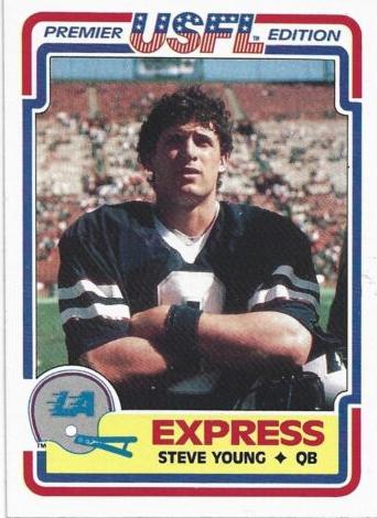 1984 Topps USFL Steve Young #52 card