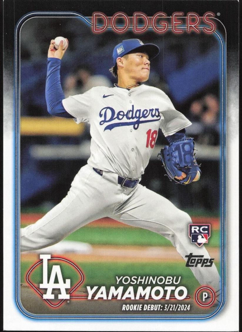 Yoshinobu Yamamoto 2024 Topps Update Baseball card
