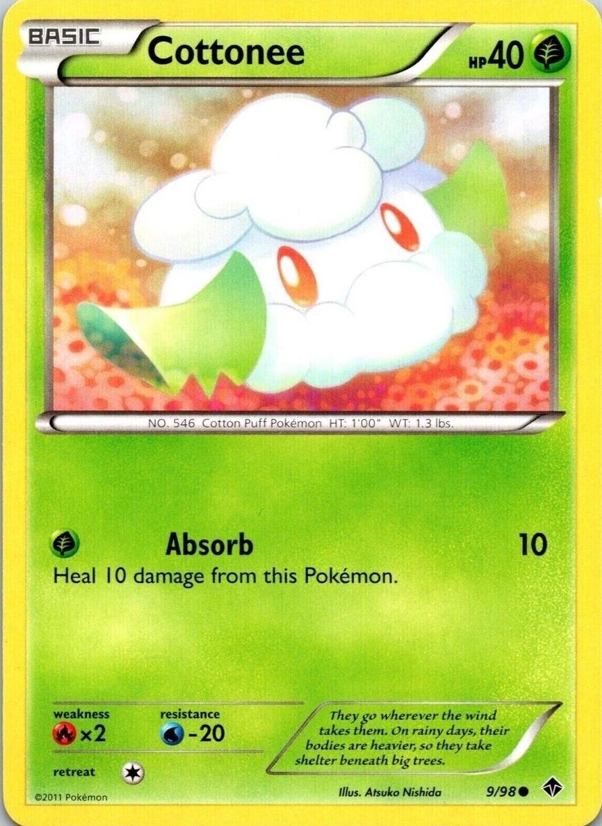 Cottonee 2011 Pokemon Black & White Emerging Powers