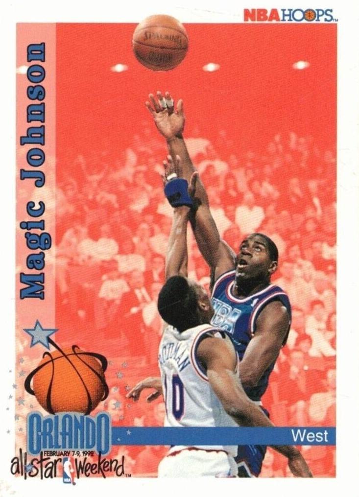 1992 Hoops Magic Johnson #309 card